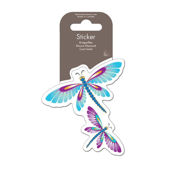 Native Northwest Vinyl Sticker, Dragonflies ST31