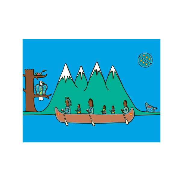 Native Northwest Greeting Card, Journey Beyond