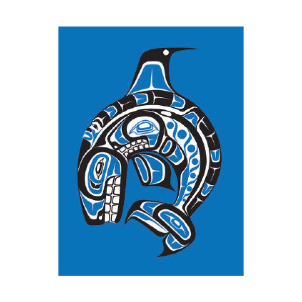 Native Northwest Greeting Card, Whale