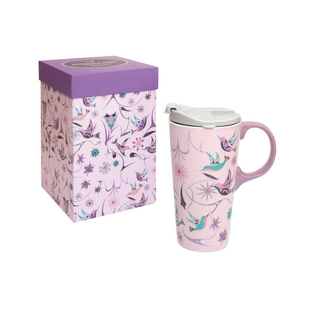 Native Northwest 'Perfect Mug' Travel Mug 17oz, Hummingbirds