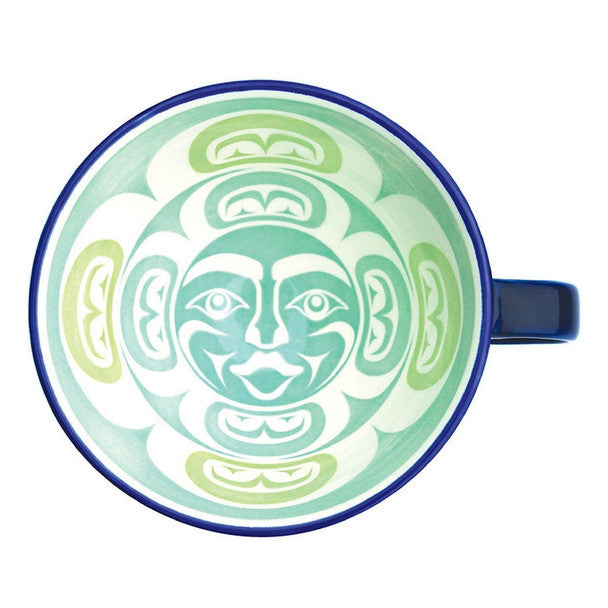 Native Northwest Porcelain Art Mug 12 oz, Moon