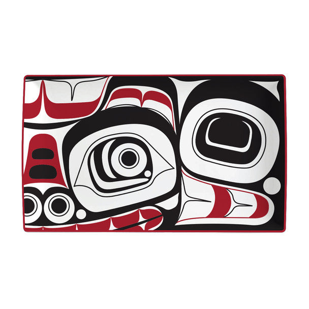 Native Northwest Rectangular Platter, Matriarch Bear