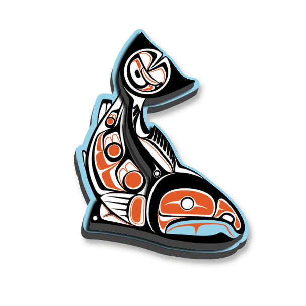 Native Northwest 3D Magnet, Sockeye Salmon