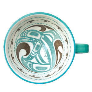 Native Northwest Porcelain Art Mug 12oz, Killer Whale
