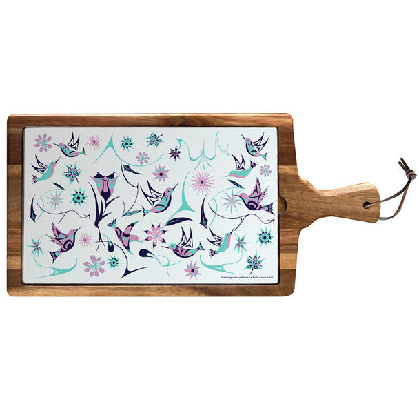 Native Northwest Serving Board 10 Inch, Hummingbirds
