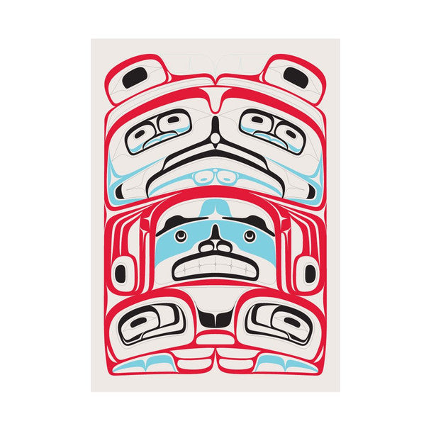 Native Northwest Greeting Card, Sea Guardian