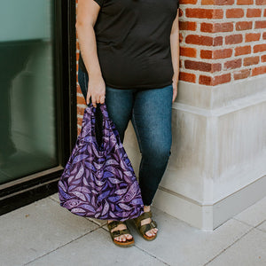 Native Northwest Foldable Shopping Bag, Feather