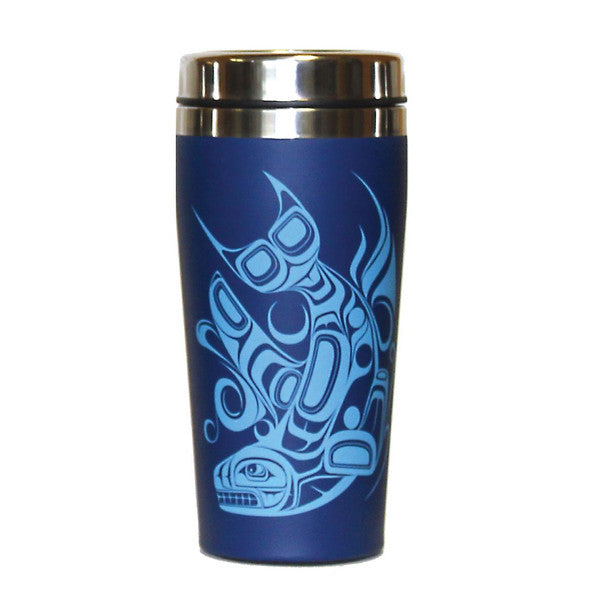 Native Northwest Matte Travel Mug 16oz, Orca Whale