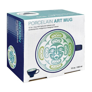Native Northwest Porcelain Art Mug 12 oz, Moon