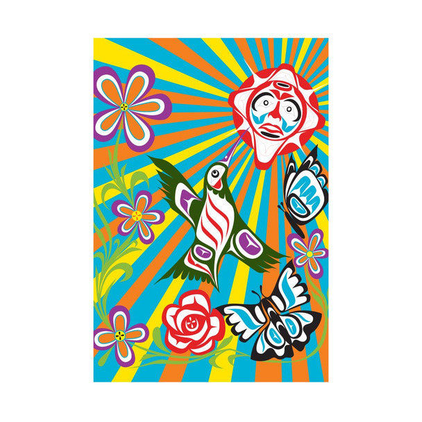 Native Northwest Greeting Card, Good Morning World