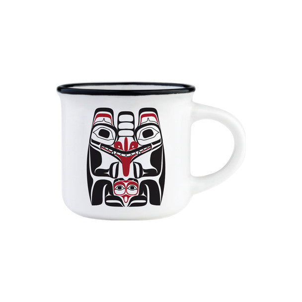 Native Northwest Espresso Mug 3 oz, Matriarch Bear