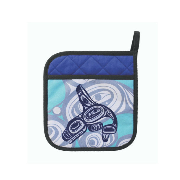 Native Northwest Pot Holder, Whale