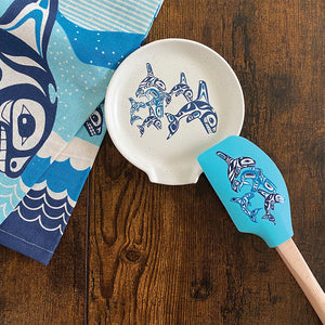 Native Northwest Large Spatula, Orca Family
