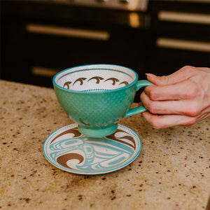 Native Northwest Porcelain Art Mug 12oz, Killer Whale