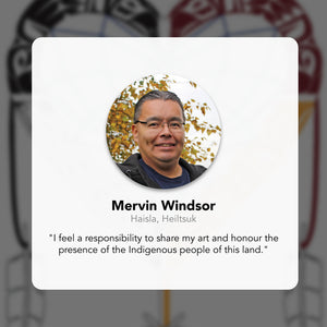 Native Northwest Vinyl Sticker, Salmon (Mervin Windsor)
