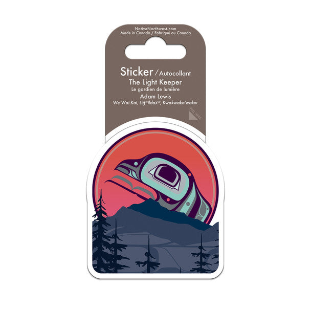 Native Northwest Vinyl Sticker, The Light Keeper
