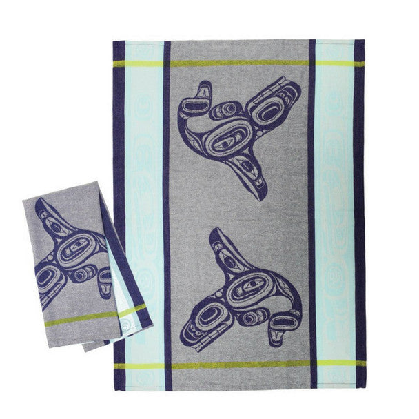 Native Northwest Tea Towel, Whale