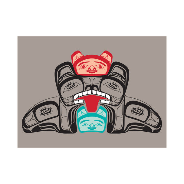 Native Northwest Greeting Card, Bear Mother