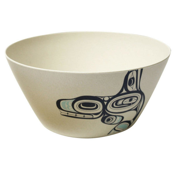 Native Northwest Bamboo Bowl 10 Inch, Whale