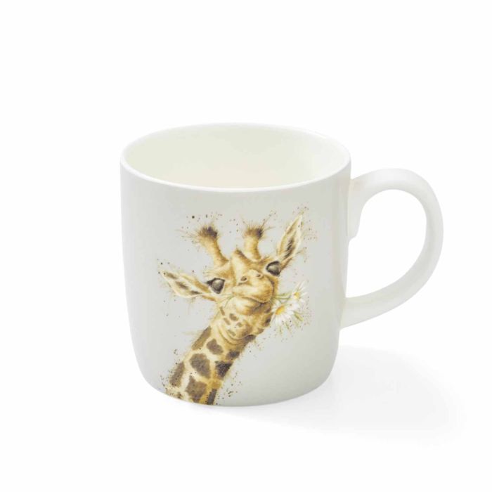 Wrendale Designs Mug 14oz, Giraffe 'Flowers'