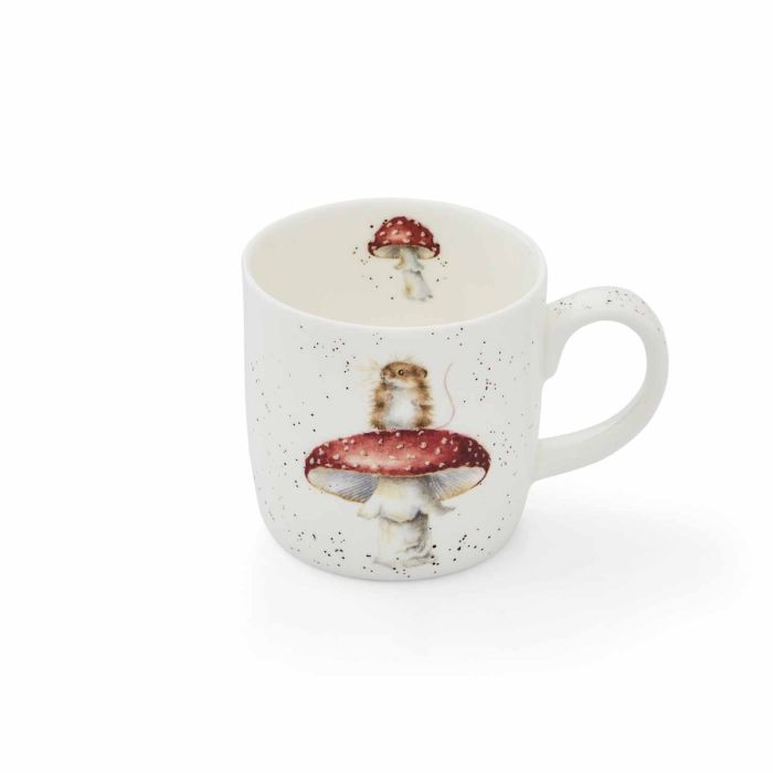 Wrendale Designs Mug 11oz, Mouse 'He's a Fun-gi'