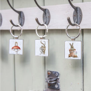 Wrendale Designs Keychain, 'He's a Fun-Gi' Mouse