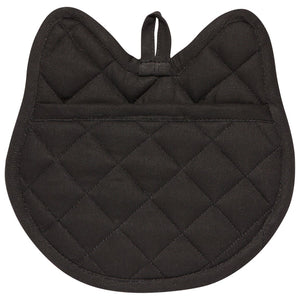 Danica Jubilee Shaped Pot Holder, Black Cat