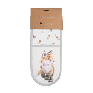 Wrendale Designs Double Oven Mitt, 'Woodlanders' Woodland Animals