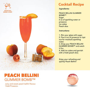 Cocktail Bomb Shop Single Cocktail Bomb, Peach Bellini