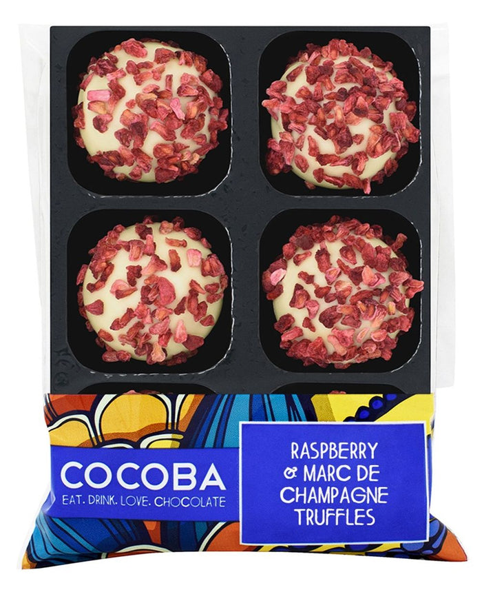 Cocoba Raspberry & Marc de Champagne Truffles