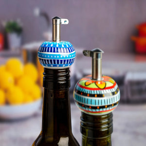 Prepara Ceramic Bottle Pourer, Red