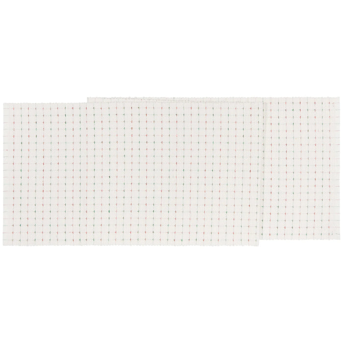 Danica Now Designs Table Runner 72 Inch, Natural Red Green Ribbed
