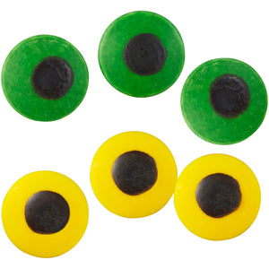 Wilton Candy Eyeball Decorations, Large Green & Yellow Monster