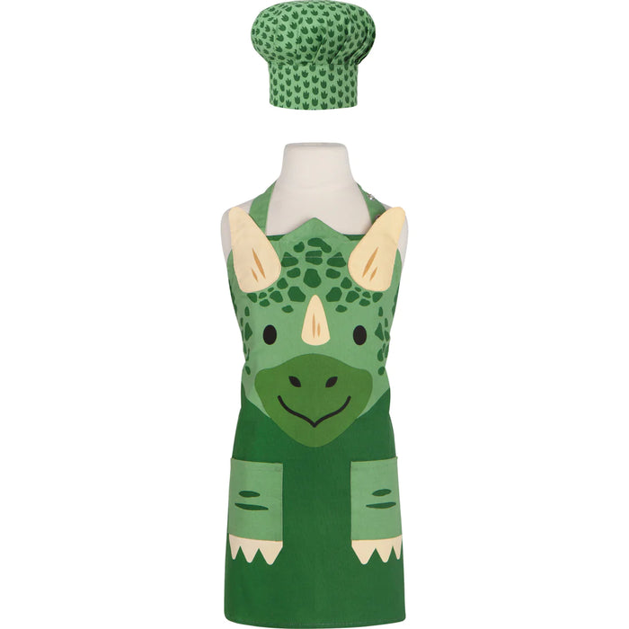 Danica Jubilee Apron Kids Daydream with Chef's Hat, Dino