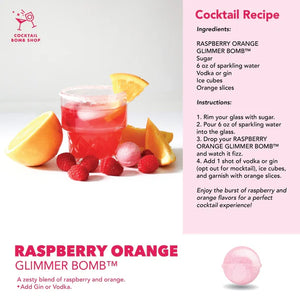 Cocktail Bomb Shop Single Cocktail Bomb, Raspberry Peach