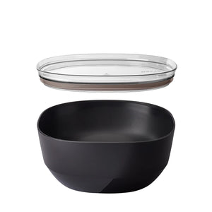 Mepal SILUETA Serving Bowl with Lid 4L, Nordic Black