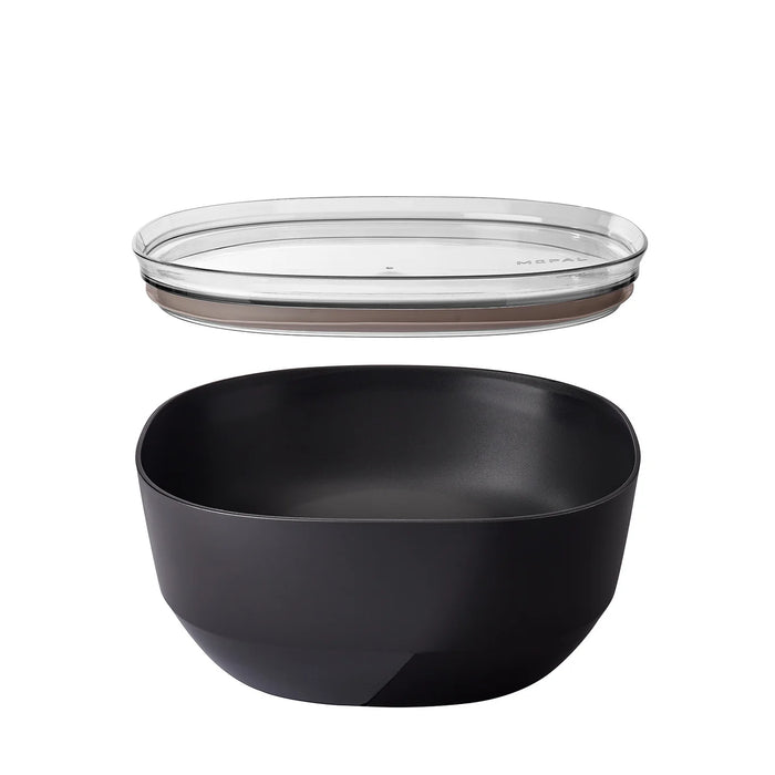 Mepal SILUETA Serving Bowl with Lid 4L, Nordic Black