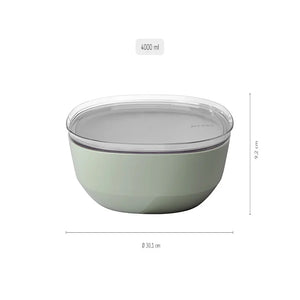 Mepal SILUETA Serving Bowl with Lid 4L, Nordic Black