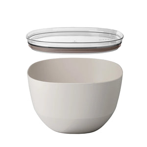 Mepal SILUETA Serving Bowl with Lid 5L, Nordic White