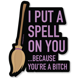 Classy Cards Vinyl Sticker, Spell On You