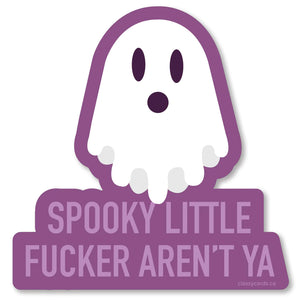 Classy Cards Vinyl Sticker, Spooky Little Fucker