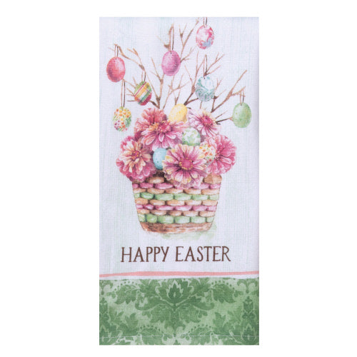 Kay Dee Dual Purpose Terry Tea Towel, Easter Wishes Happy Easter