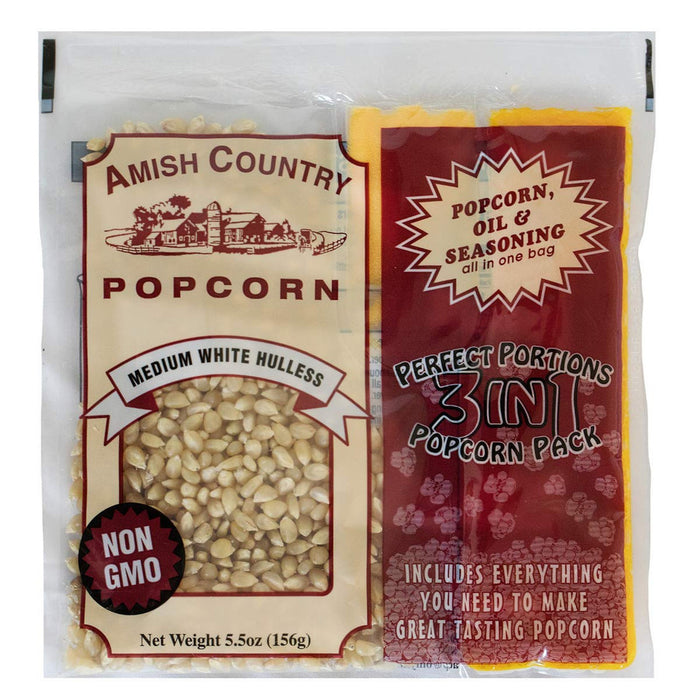 Amish Country Popcorn Trio Pack, Medium White