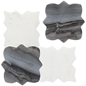 Danica Heirloom Coasters Set of 4, Tesselate Marble