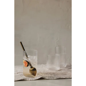 Danica Heirloom Clear Tall Fluted Glass 17oz