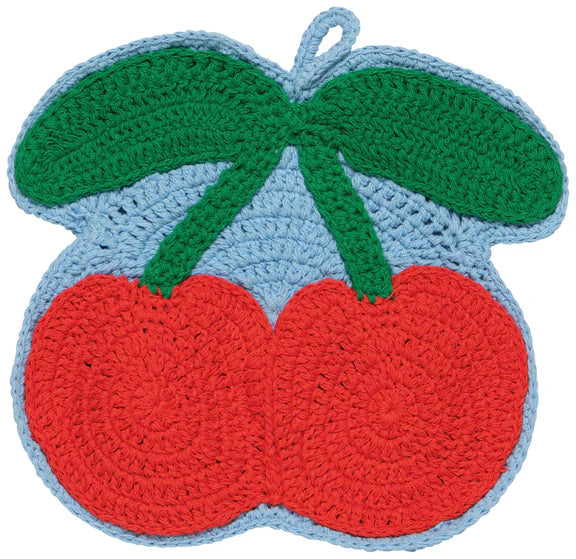 Danica Jubilee Crochet Trivet, Very Cherry