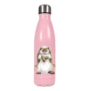 Wrendale Designs Water Bottle 500ml, 'Piggy in the Middle' Guinea Pig & Rabbit