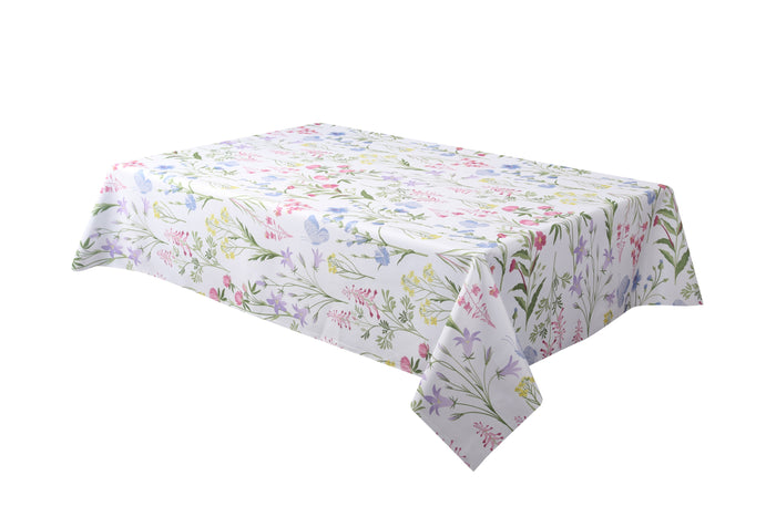 Texstyles Deco Tablecloth 58 x 78 Inch, Wildflowers