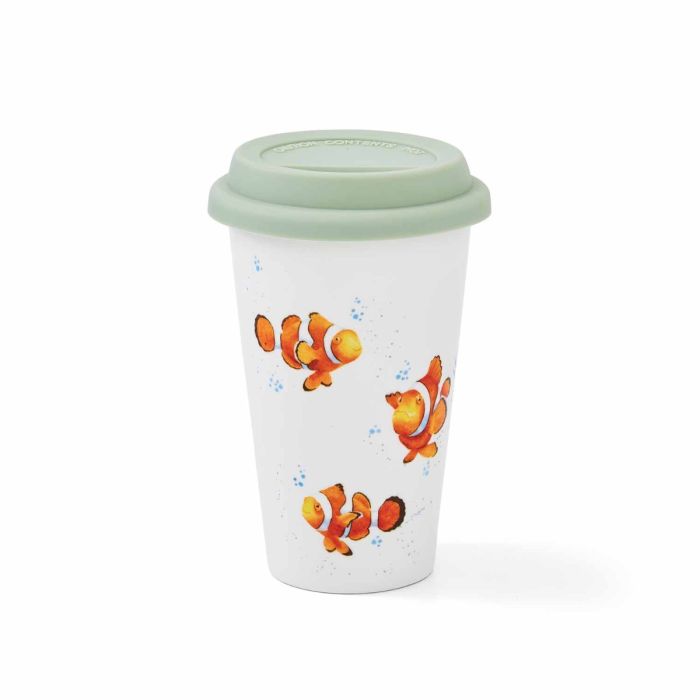 Wrendale Designs Travel Mug 11 oz, Clown Fish 'Clowning Around'