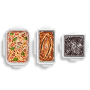 W&P Silicone Square Stretch Lids Set of 3